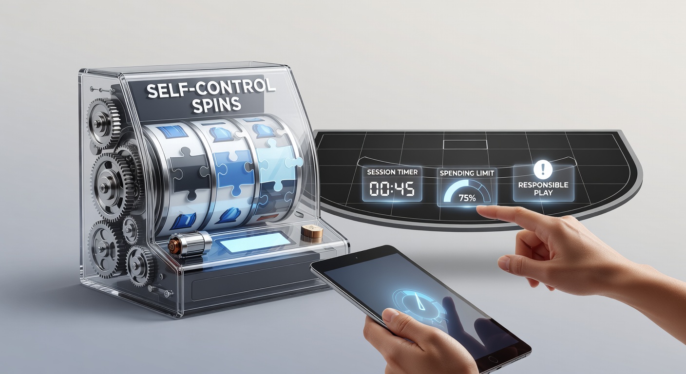Darstellung eines Slot-Automaten mit integrierten Limit-Funktionen für verantwortungsvolles Spielen