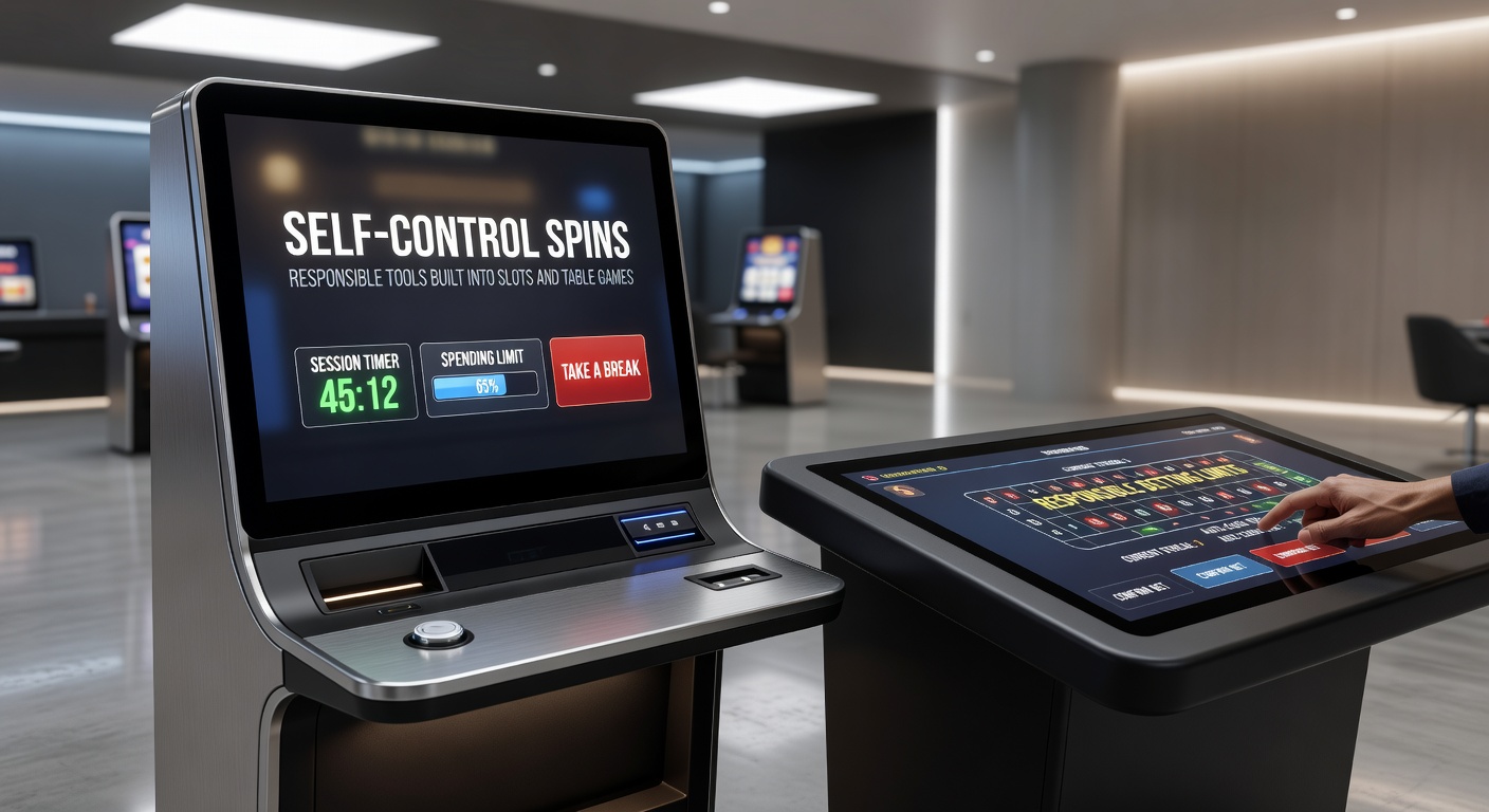 Live-Tischspiel mit Self-Control-Funktionen und Limit-Anzeigen auf dem Bildschirm